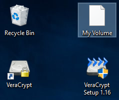 screenshot of VeraCrypt's Volume Creation Wizard completion notice